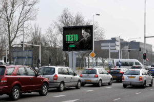 Billboards en steigerdoek reclame